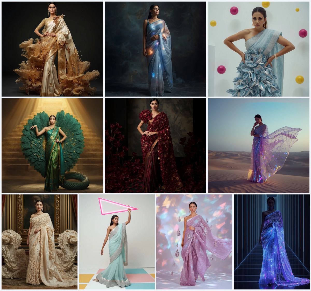 Best 10 Dynamic Saree AI Prompts for Classical Indian Dance Photography | chatgpt photo editing prompts new