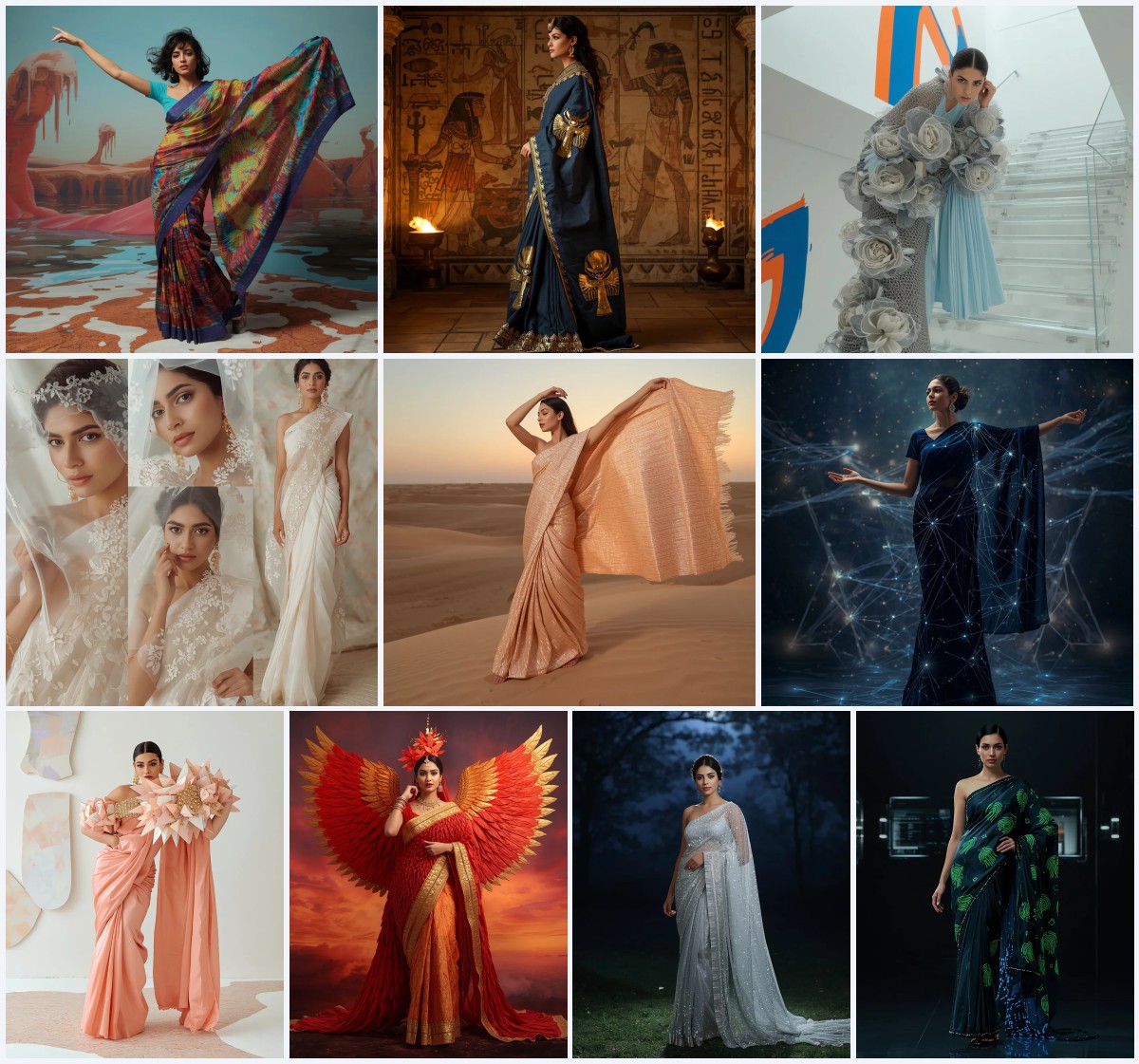 Best 10 Joyful Saree AI Prompts for Traditional Housewarming Photography | ai new prompt free